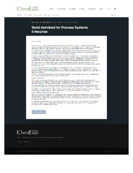 E11 Press release - Gold standard for Process Systems Enterprise.pdf