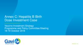 [E] GAVI (2018). Hepatitis B Birth Dose Investment Case at the Vaccine Investment Strategy Programme and Policy Committee Meeting.pdf