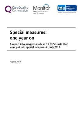 [C] CQC report “Special measures: one year on”