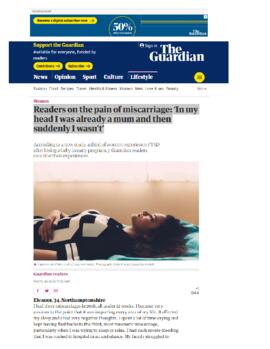 [Ji] The Guardian Readers on the pain of miscarriage ‘In my head I was already a mum and then suddenly I wasn’t’.pdf
