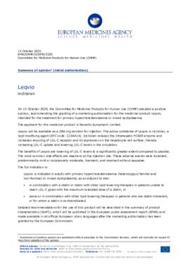 [A] Leqvio market authorisation approval document.pdf