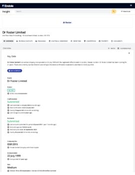[G] Dr Foster Limited - Company Profile - Endole