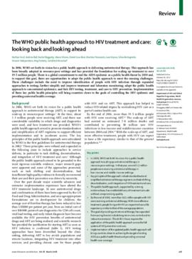 [D] The WHO public health approach to HIV treatment and care: looking back and looking ahead. LANCET INFECTIOUS DISEASES