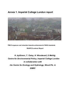 [E] Annex 1 - Imperial College London - PM2.5 exposure and reduction towards achievement of WHO standards