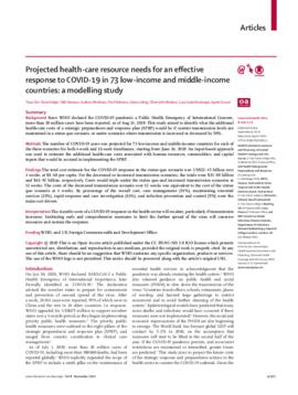 [I] WHO projected healthcare resource needs for an effective response to COVID-19 in low and middle-income countries, Lancet Global Health, September 2020 (co-authored paper).pdf