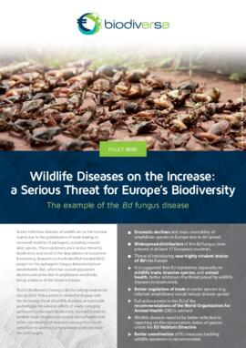[H] Wildlife diseases on the increase: a serious threat for Europe's biodiversity